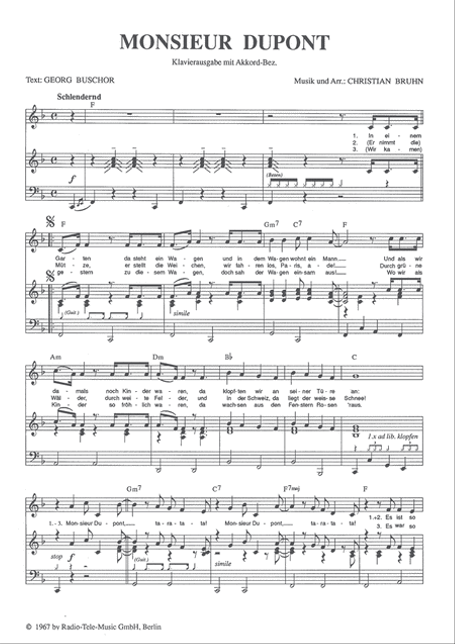 Monsieur Dupont Monsieur Dupont Voice scores gallery preview page 3