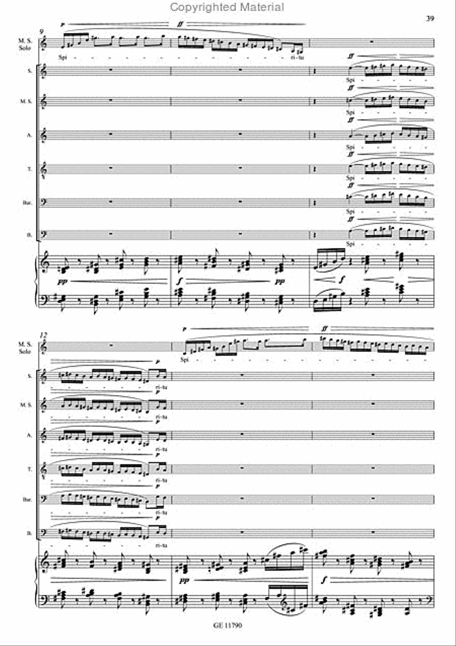 Missa Brevis 4-Part scores gallery preview page 11