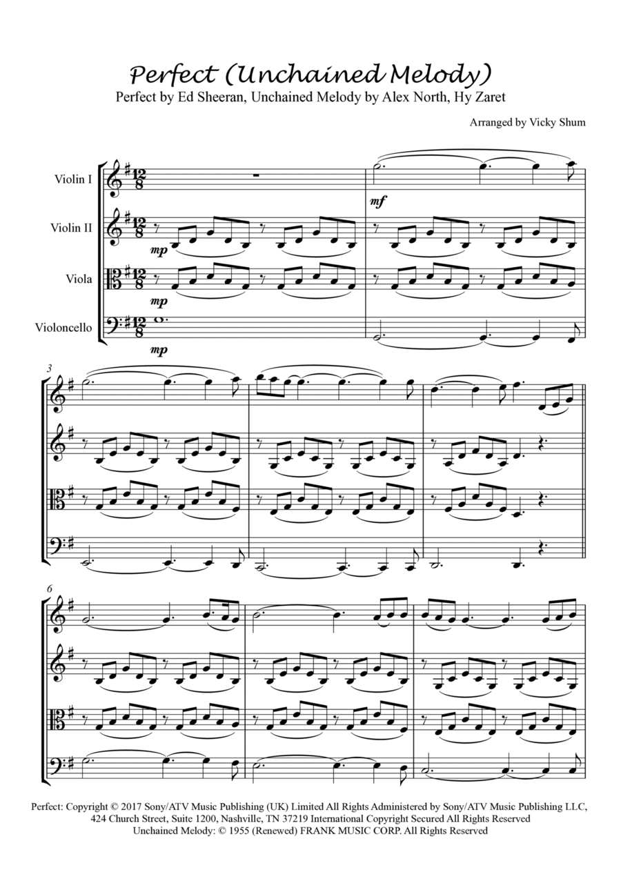 Perfect String Quartet scores gallery preview page 1