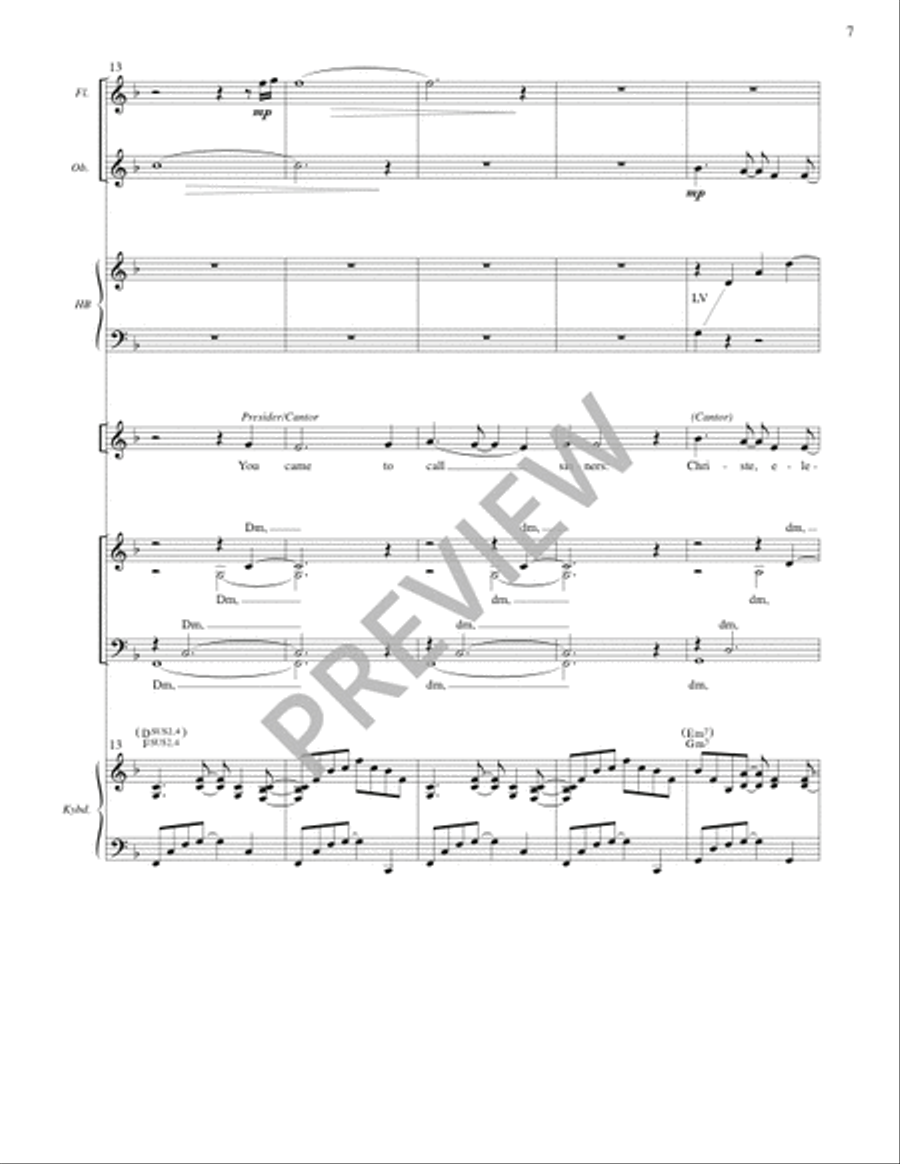 Mass of Plenty (Full Score) 4-Part scores gallery preview page 8