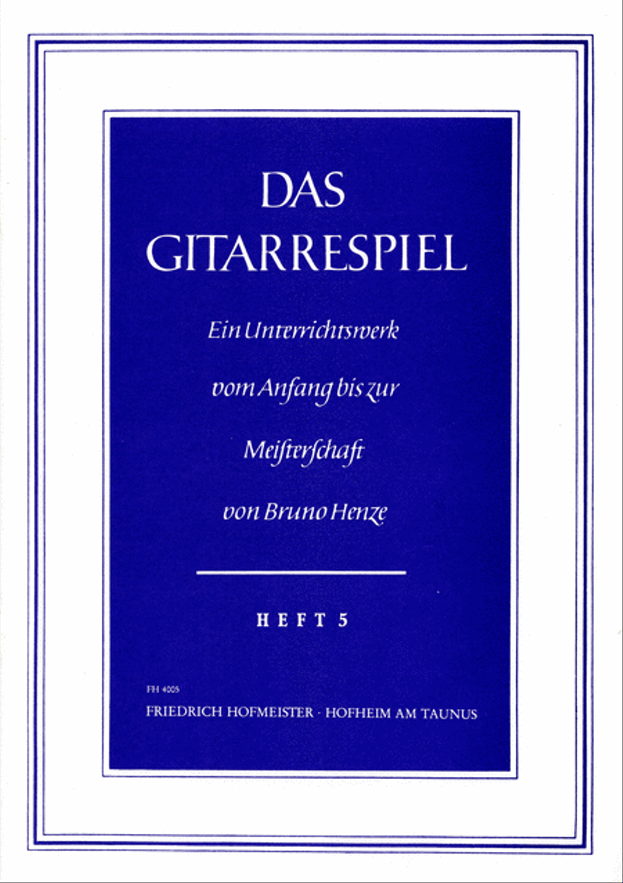 Das Gitarrespiel. Ein Unterrichtswerk vom Anfang bis zur Meisterschaft Guitar scores gallery preview page 1