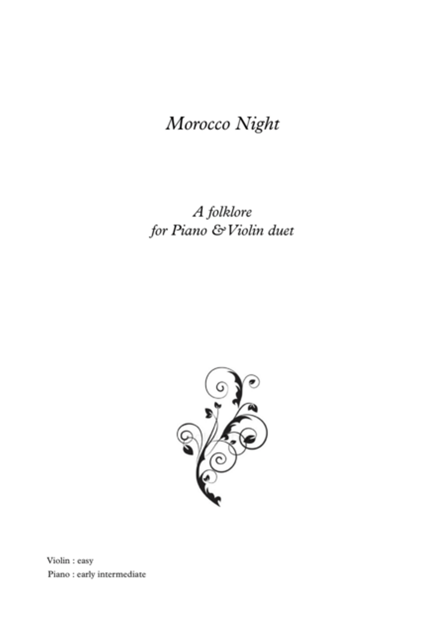 Morocco Night Piano Violin duet String Duet scores gallery preview page 1