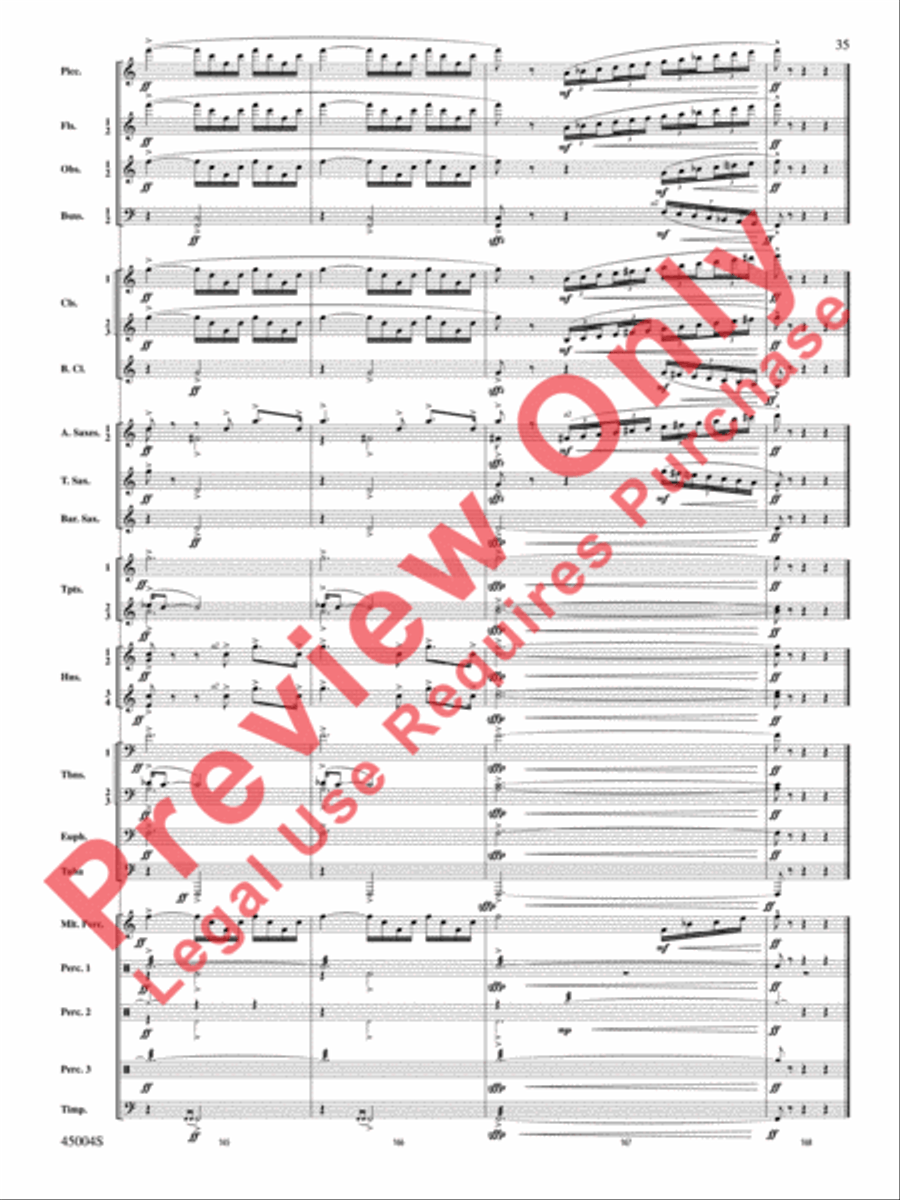 Red Rock Mountain Concert Band scores gallery preview page 36
