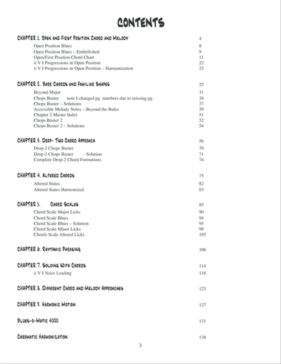 Fingerstyle Jazz Guitar Chord Soloing Electric Guitar scores gallery preview page 4