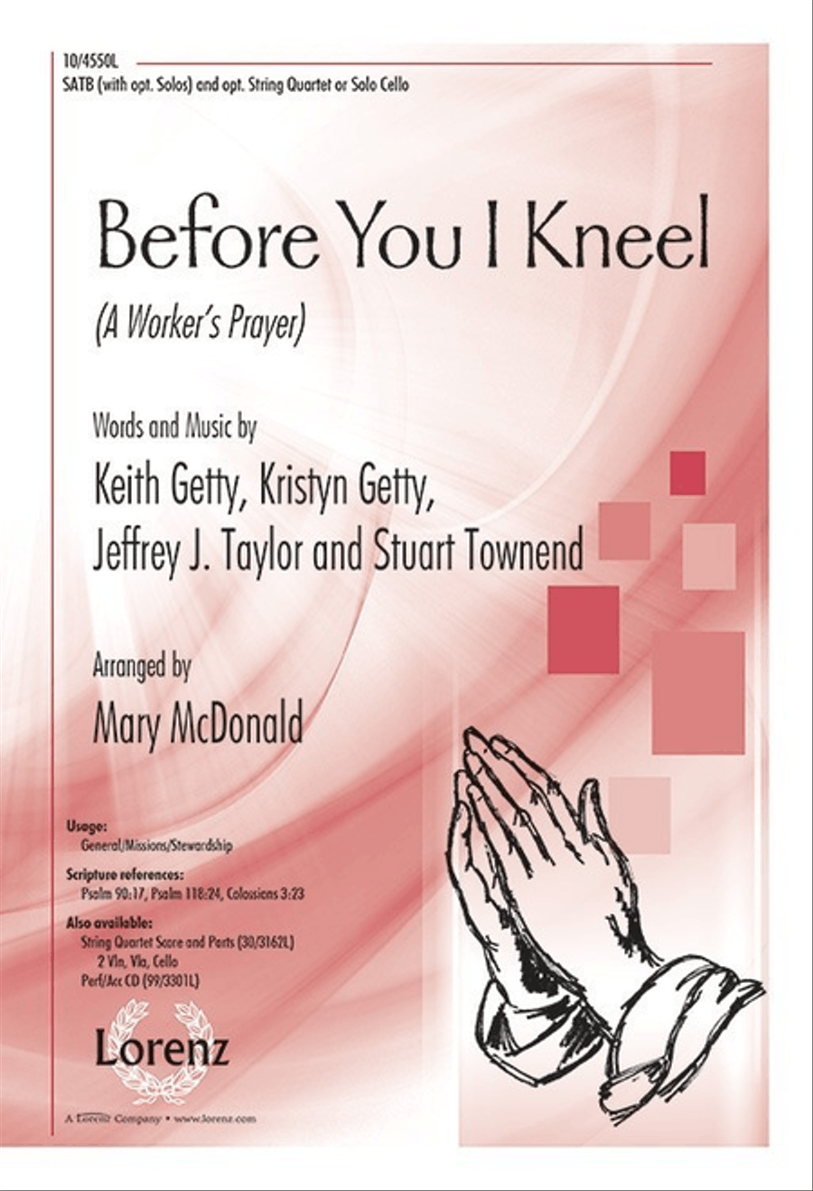Before You I Kneel 4-Part scores gallery preview page 1