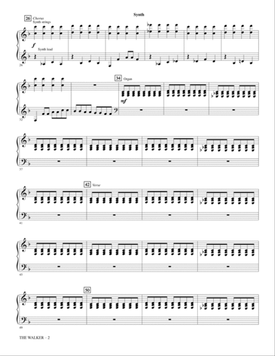 The Walker - Synthesizer Choir scores gallery preview page 2