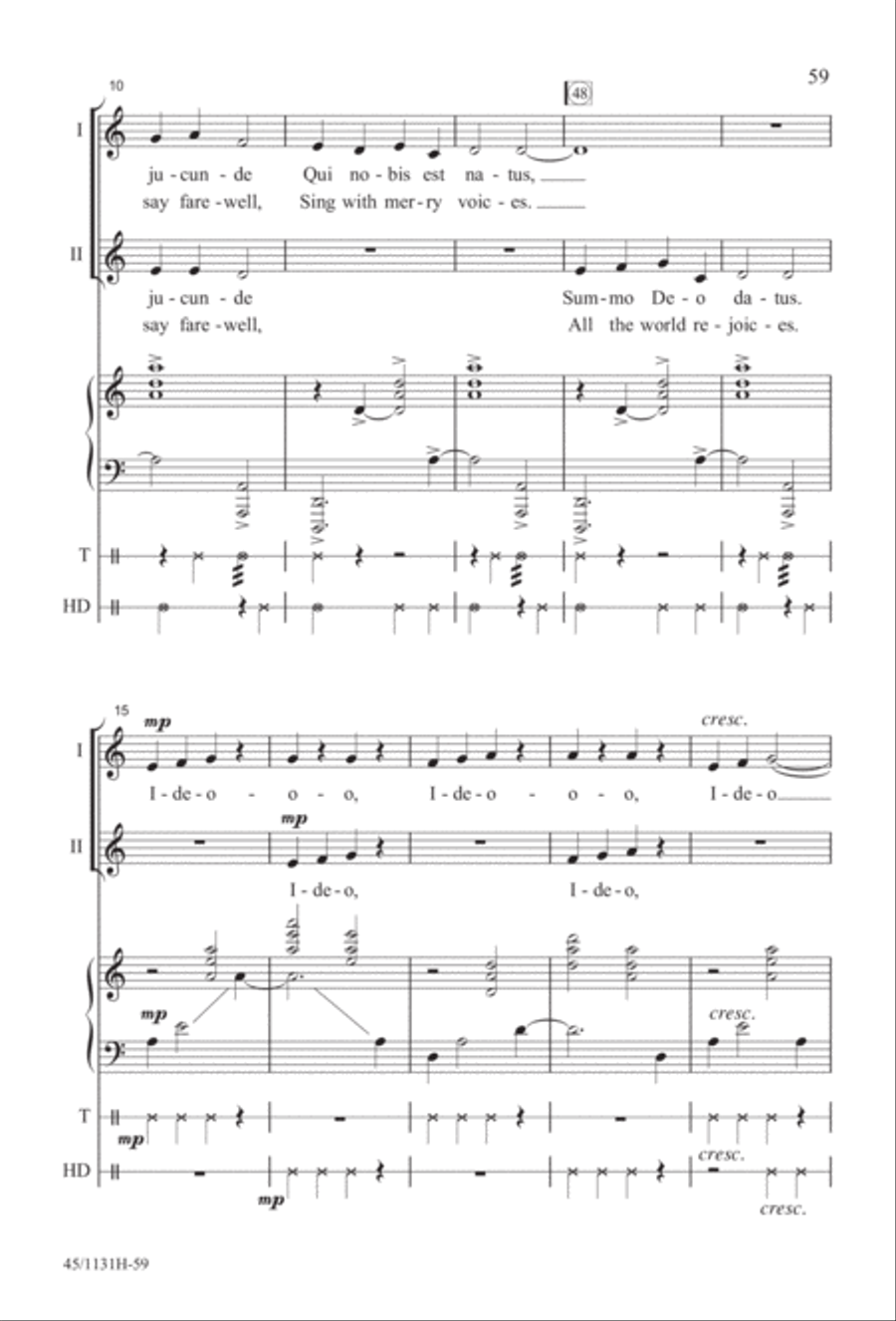 Singable Solutions for Winter Holidays 2-Part scores gallery preview page 59