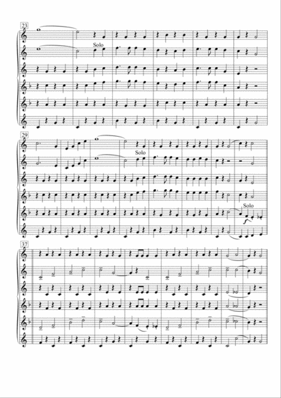Das Ist Die Liebe Der Matrosen Saxophone Quintet scores gallery preview page 3