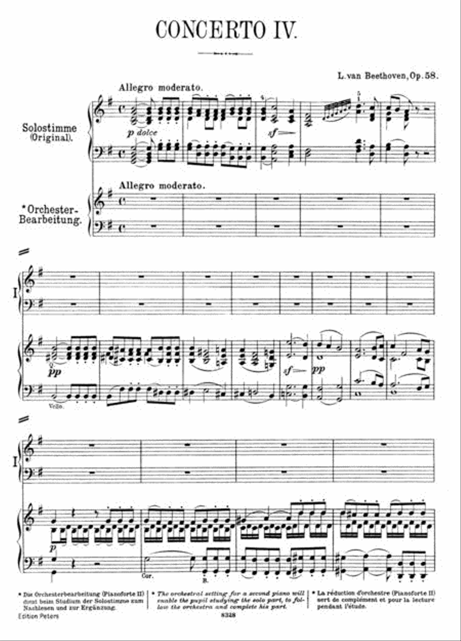 Piano Concerto No.4 Piano Solo scores gallery preview page 2