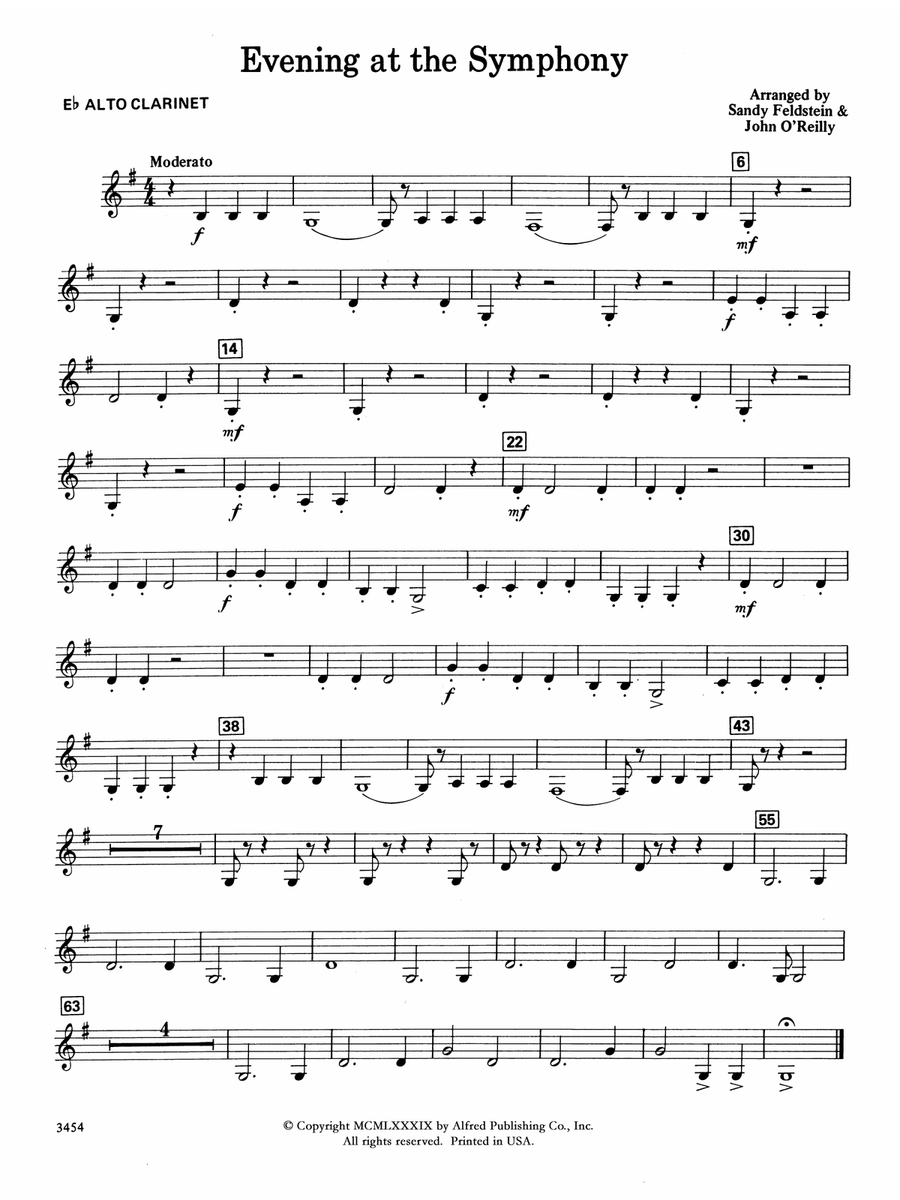 Evening at the Symphony: E-flat Alto Clarinet