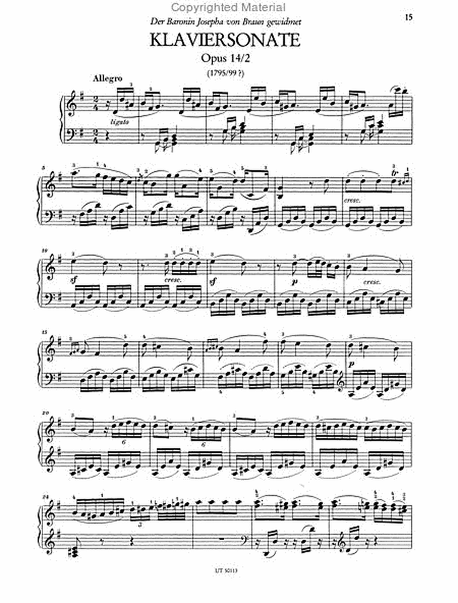 Piano Sonatas in E major and G major, Op. 14, Nos. 1-2