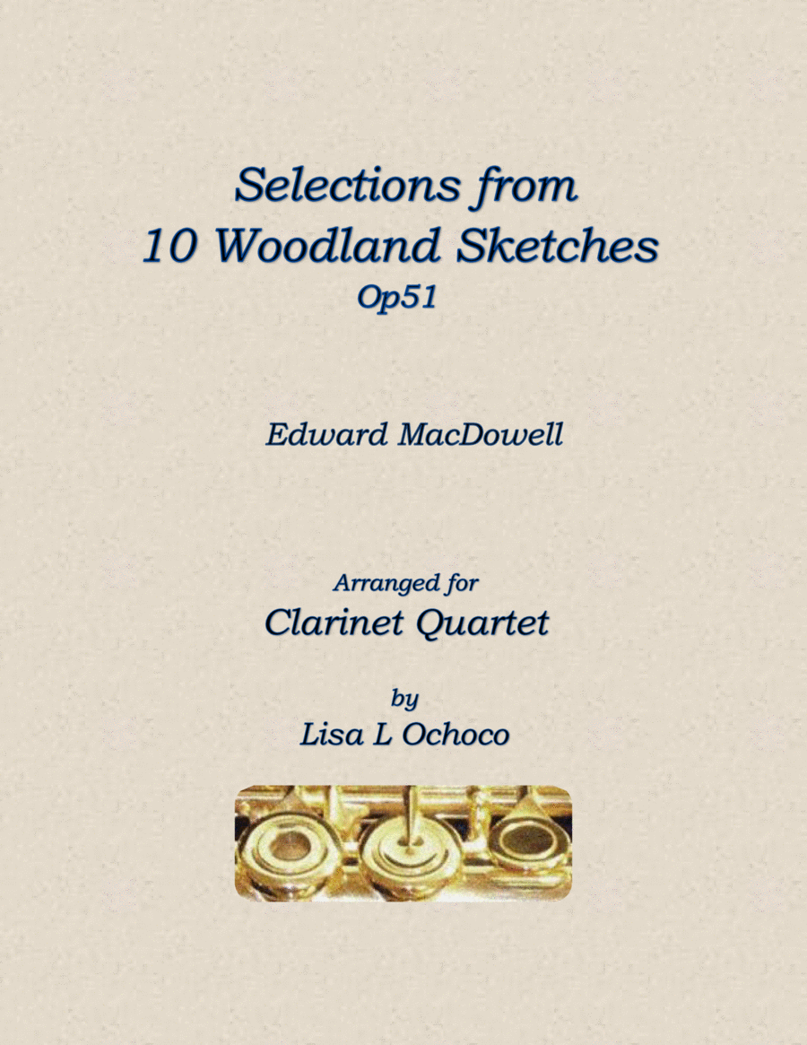 Selections from Woodland Sketches Op51 for Clarinet Quartet image number null