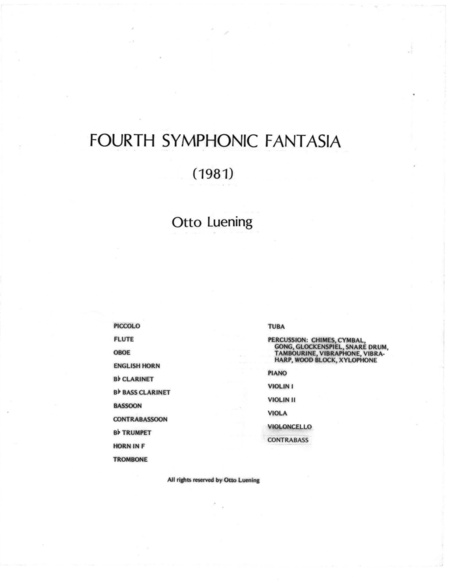 [Luening] Symphonic Fantasia No. 4