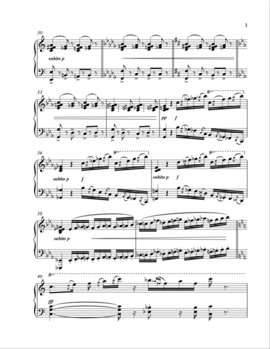 2. Unwabu the Chameleon Piano Solo scores gallery preview page 3