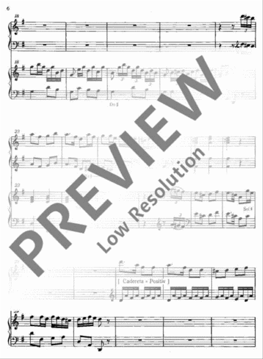 One Concerto for two Organs Harp scores gallery preview page 7