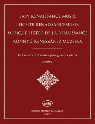 Book cover for Easy Renaissance Music for Guitar