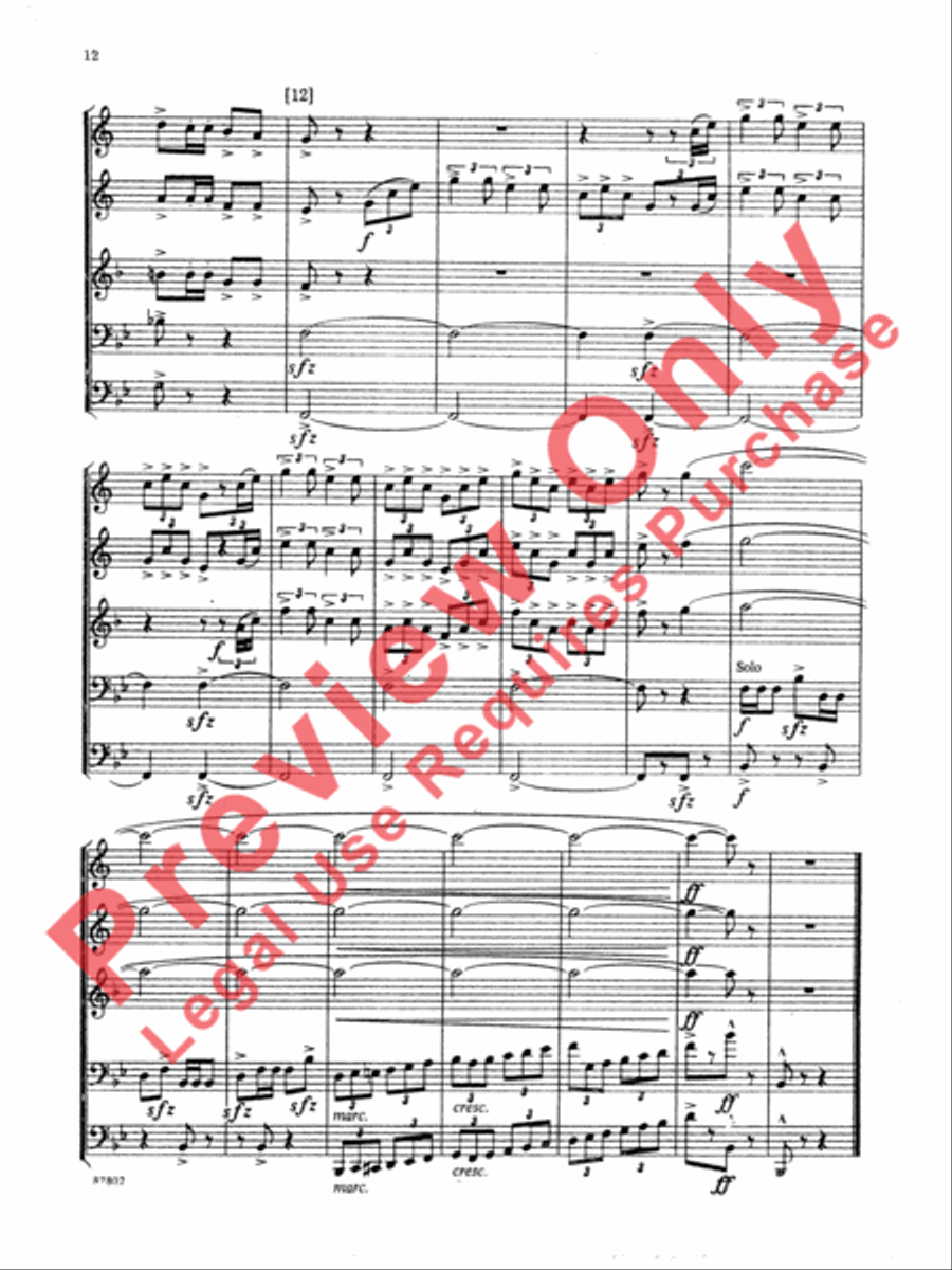 Bugler's Holiday Bugler's Holiday Brass Quintet scores gallery preview page 13