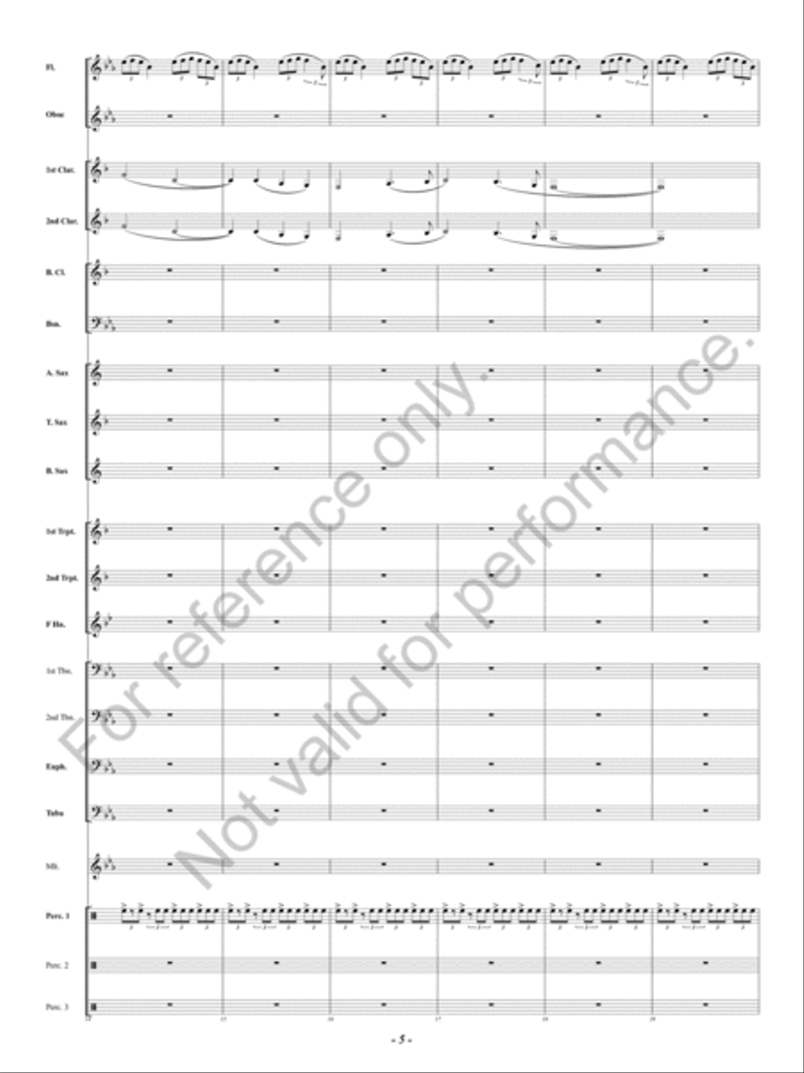 Celtic Holy Night Concert Band scores gallery preview page 6