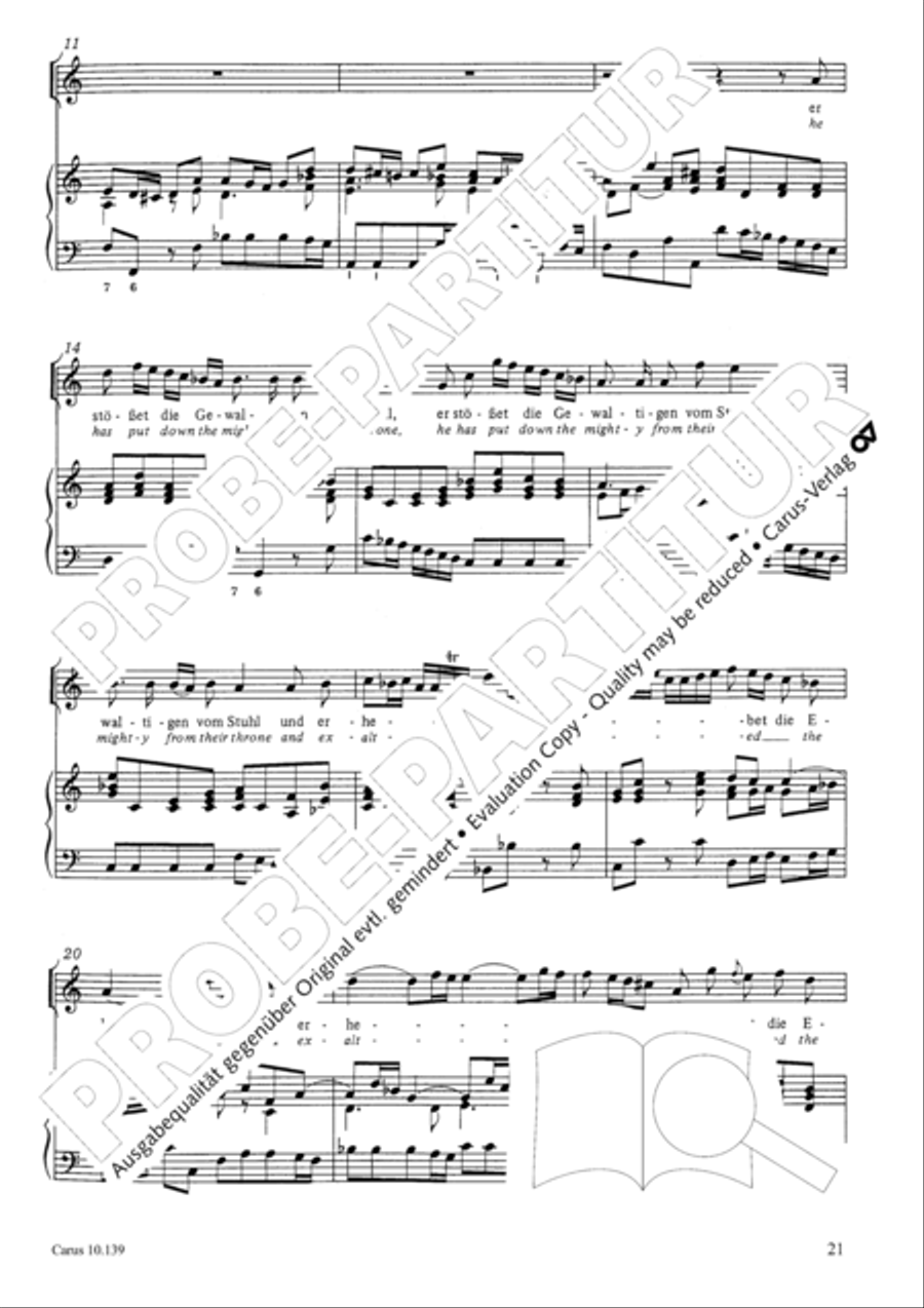 All my spirit exalts my Saviour (Meine Seele erhebt den Herren) Flute scores gallery preview page 22