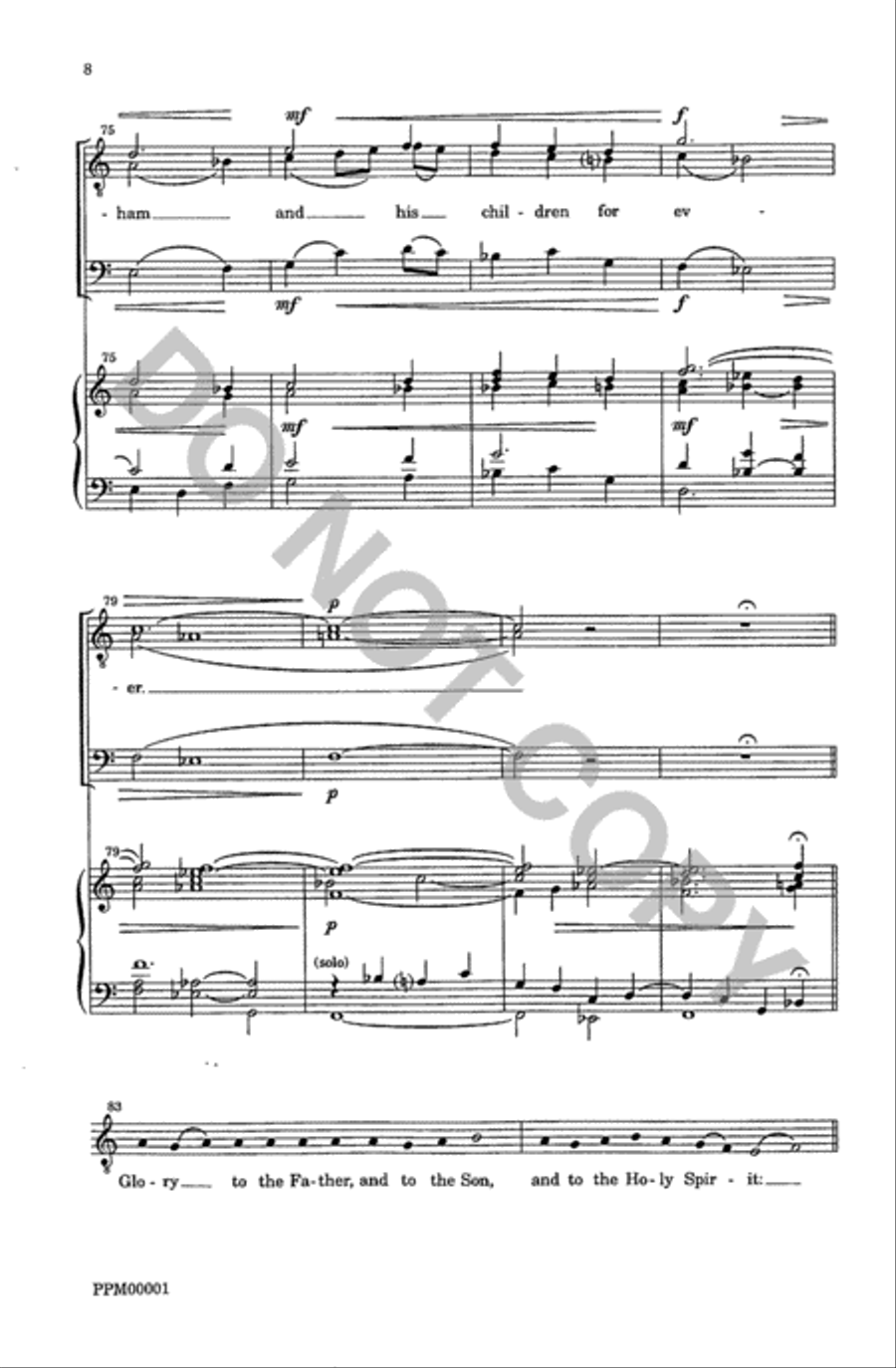 Magnificat and Nunc Dimittis (Walsingham Service) TTBB scores gallery preview page 10