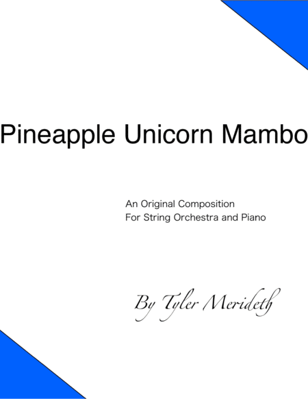 Pineapple Unicorn Mambo (String Orchestra and Piano) image number null
