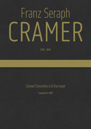 Cramer - Clarinet Concertino in B flat major