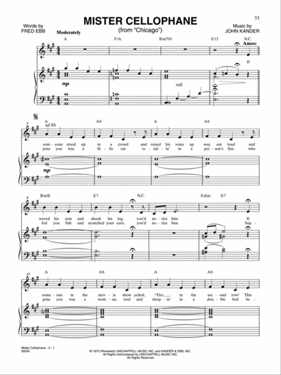 Mister Cellophane<BR>(From 