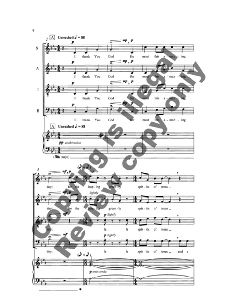 I Thank You God (SATB) SSATB scores gallery preview page 9