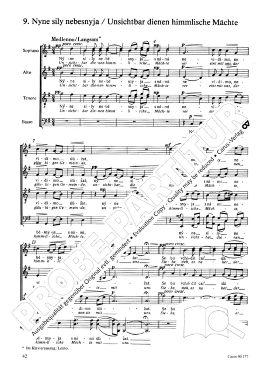 Neun liturgische Chore Collection / Songbook scores gallery preview page 43
