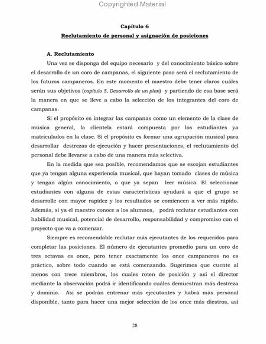 Coro de Campanas Coro de Campanas Handbell Choir scores gallery preview page 2