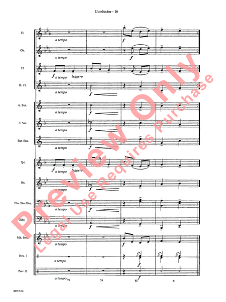 Bartók Suite (from For Children) by Bela Bartok Concert Band - Sheet Music page 19