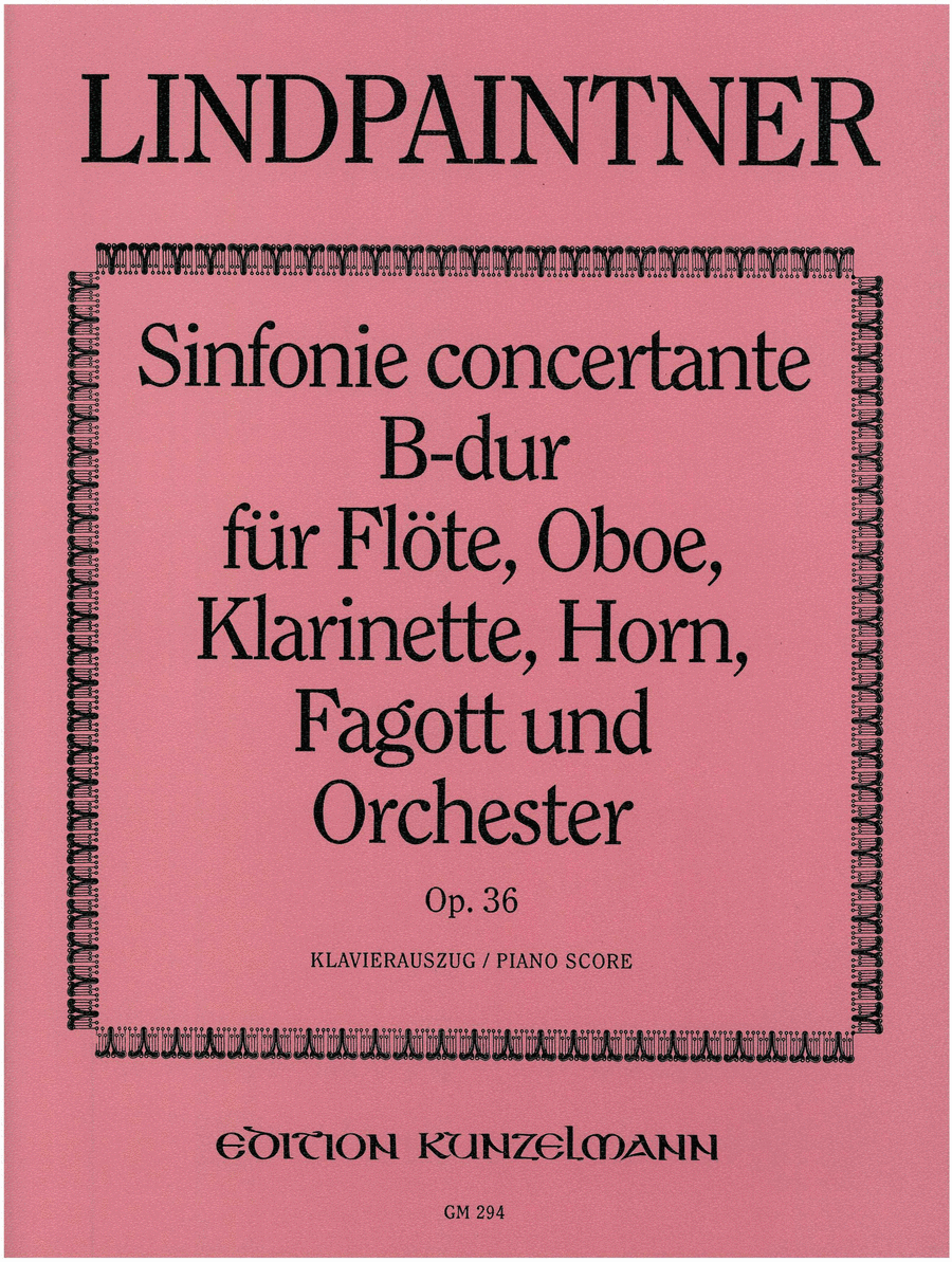 Sinfonia concertante for flute, oboe, clarinet, horn, bassoon and orchestra Clarinet scores gallery preview page 1