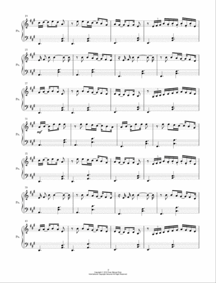 Beats without harmony Piano Solo scores gallery preview page 2
