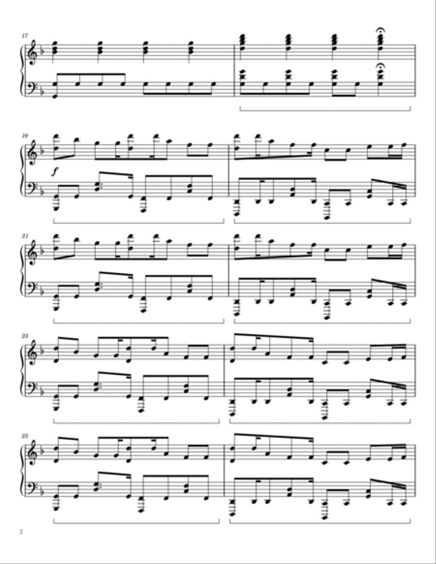 Crab Rave Piano Solo scores gallery preview page 2