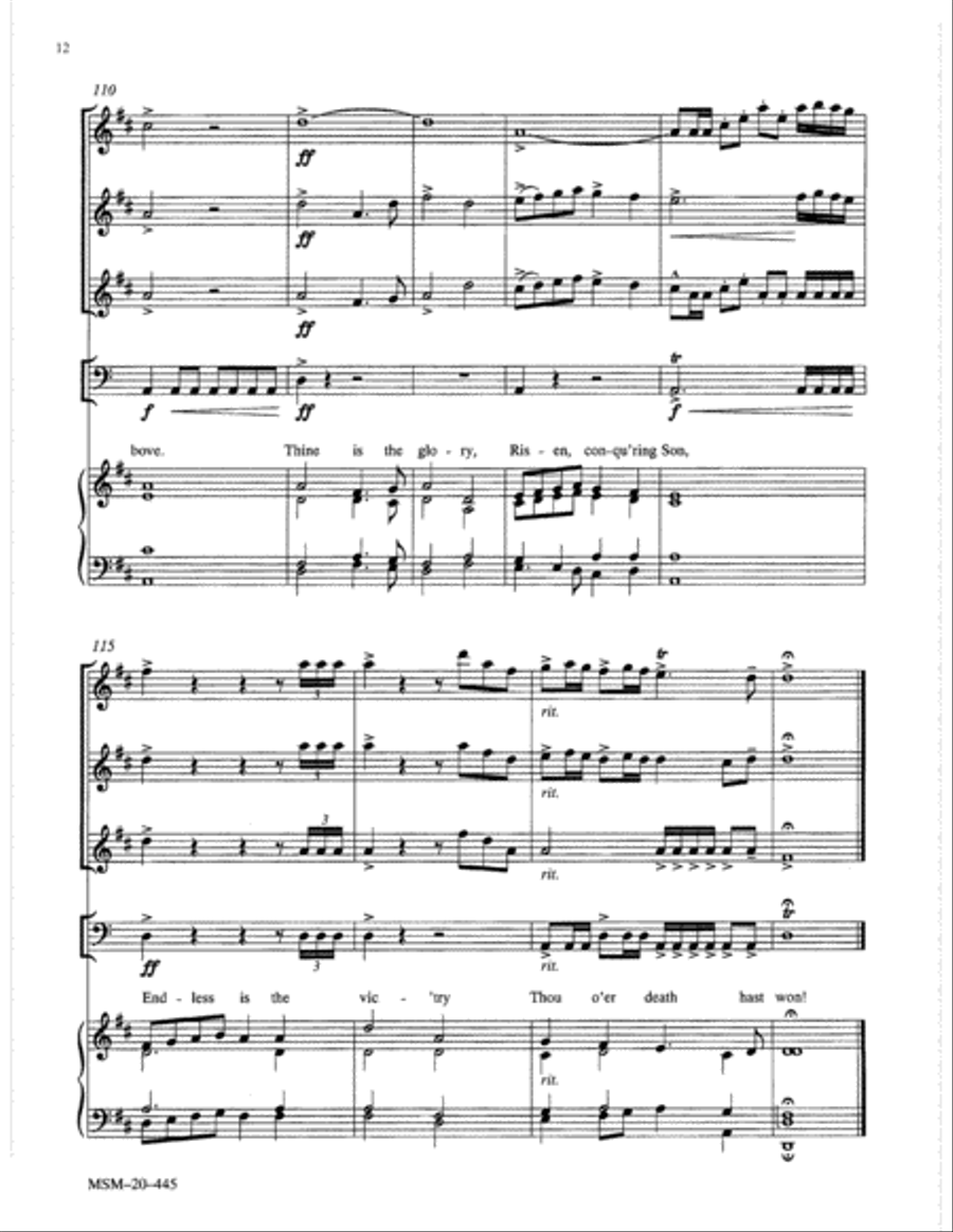 Thine Is the Glory Trumpet scores gallery preview page 8