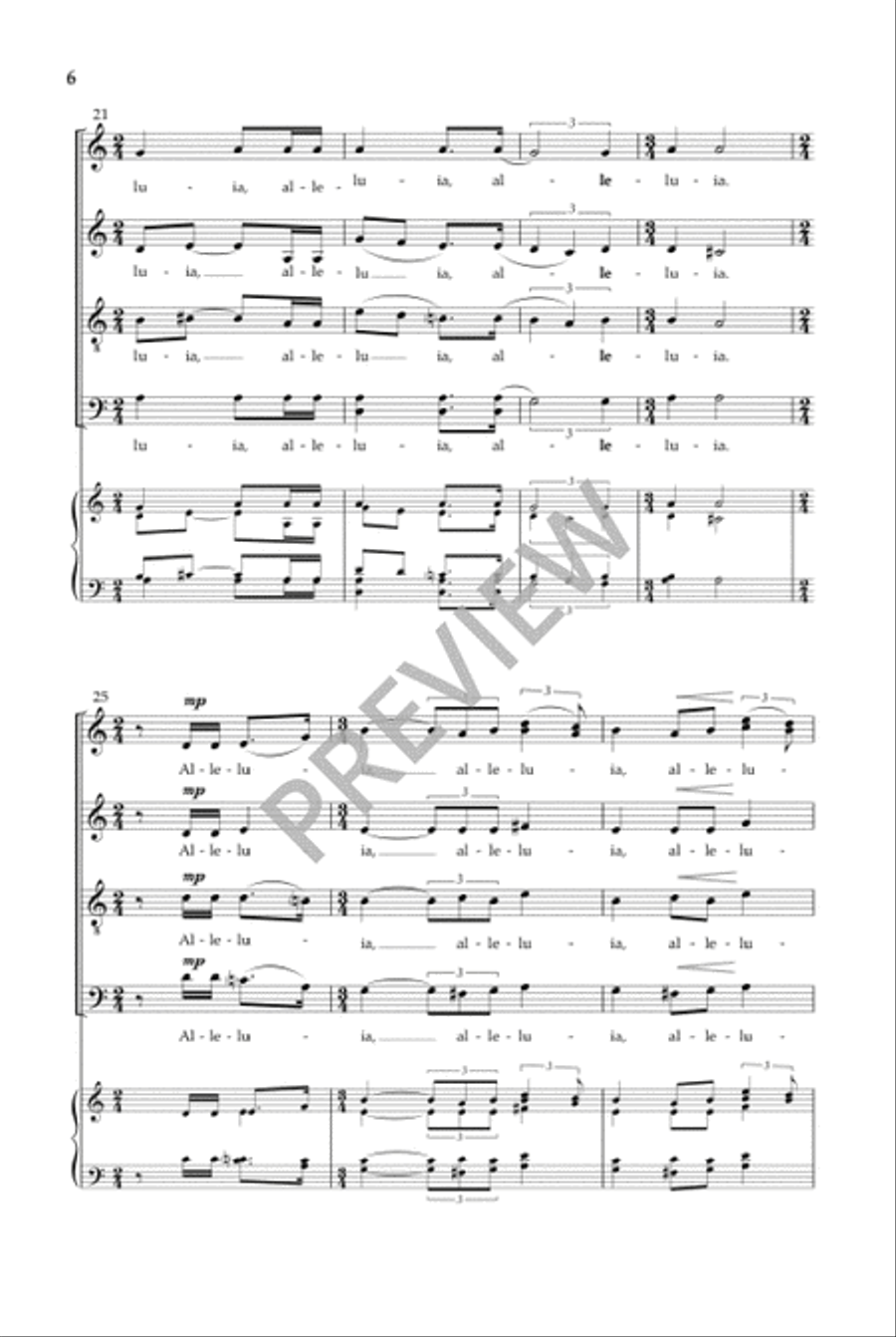 Alleluia - SATB divisi Divisi scores gallery preview page 7