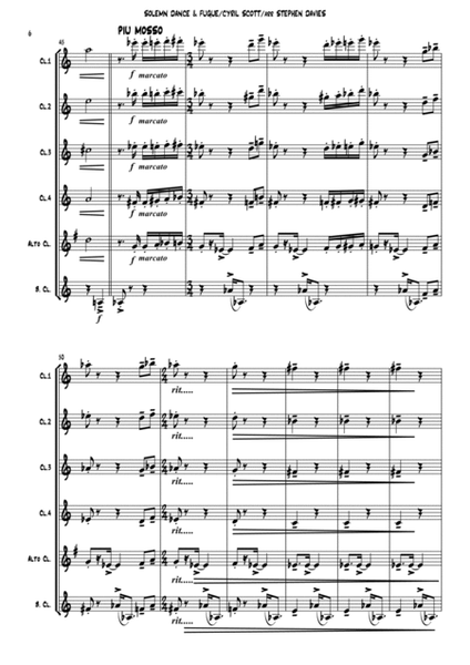 "Solemn Dance & Fugue" Adapted for Clarinet Sextet by Stephen Davies image number null