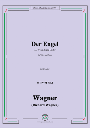 Book cover for Wagner-Der Engel,in G Major,WWV 91 No.1,from Wesendonck-Lieder,for Voice and Piano
