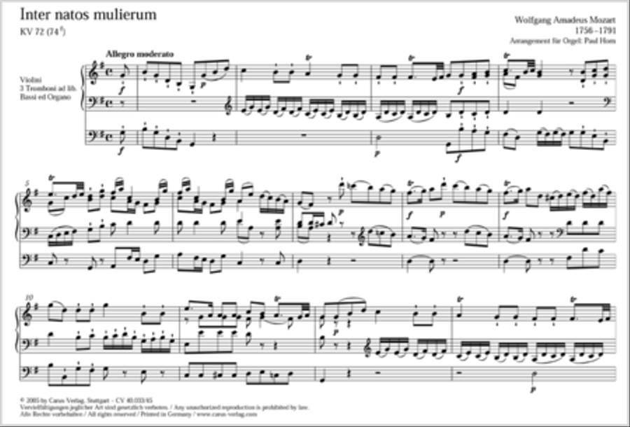 Inter natos mulierum 4-Part scores gallery preview page 18