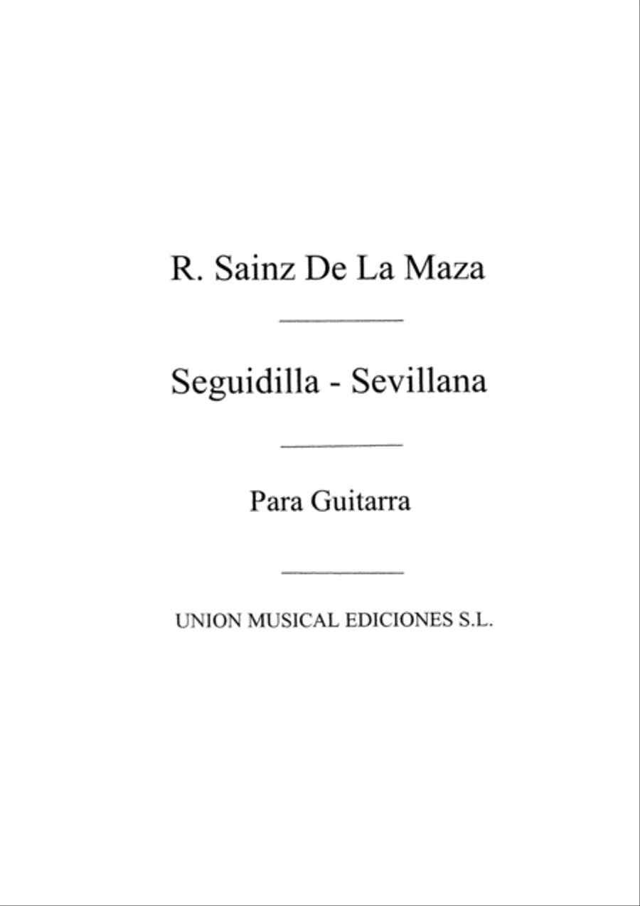 Seguidilla Sevillana Acoustic Guitar scores gallery preview page 1