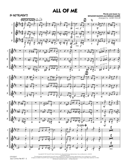 Jazz Combo Pak #37 (Count Basie) - Bb Instruments