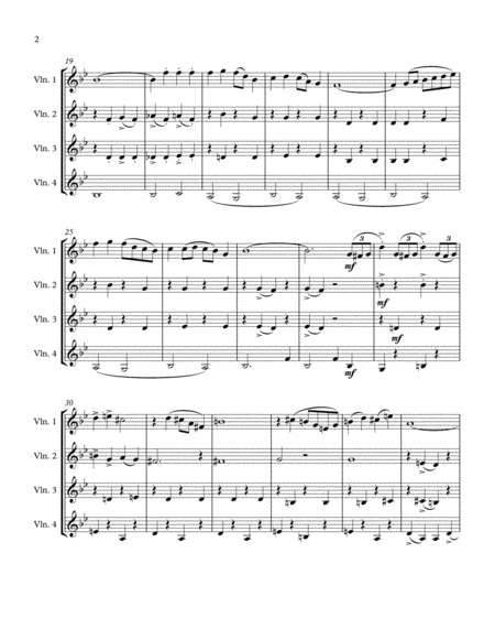 Sleigh Ride (4 Violins)