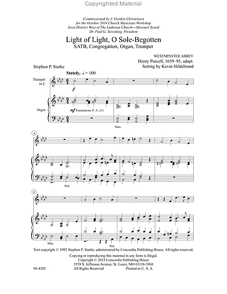 Light of Light, O Sole-Begotten