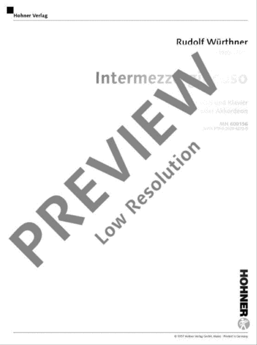 Intermezzo giocoso Piano Accompaniment scores gallery preview page 2