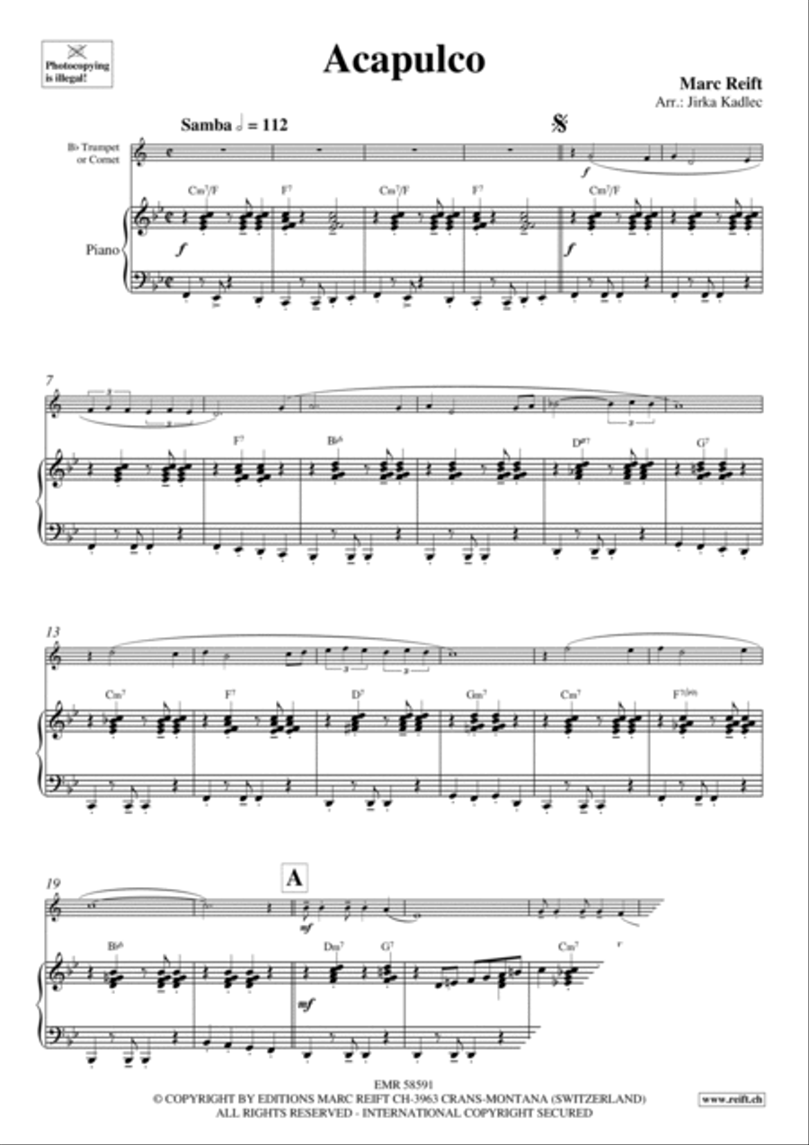 Acapulco Cornet scores gallery preview page 3
