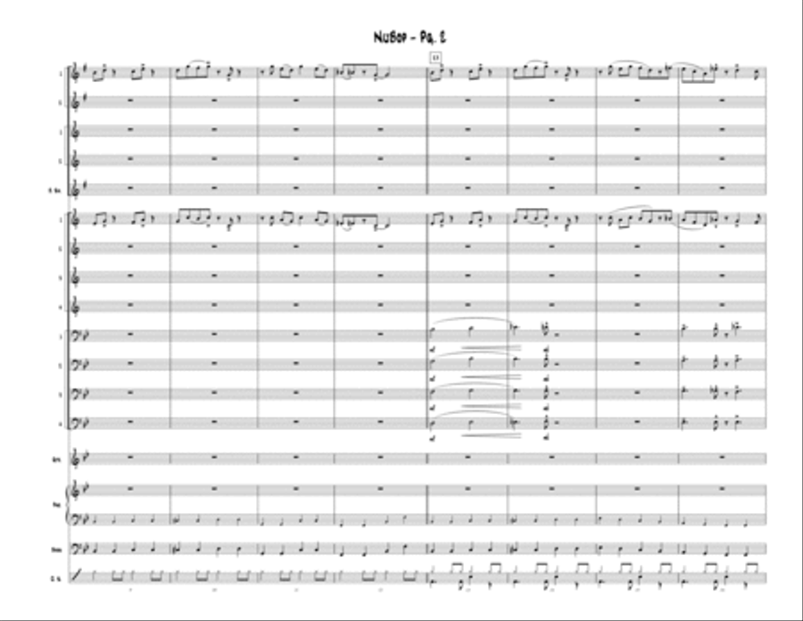 NuBop Jazz Ensemble scores gallery preview page 3