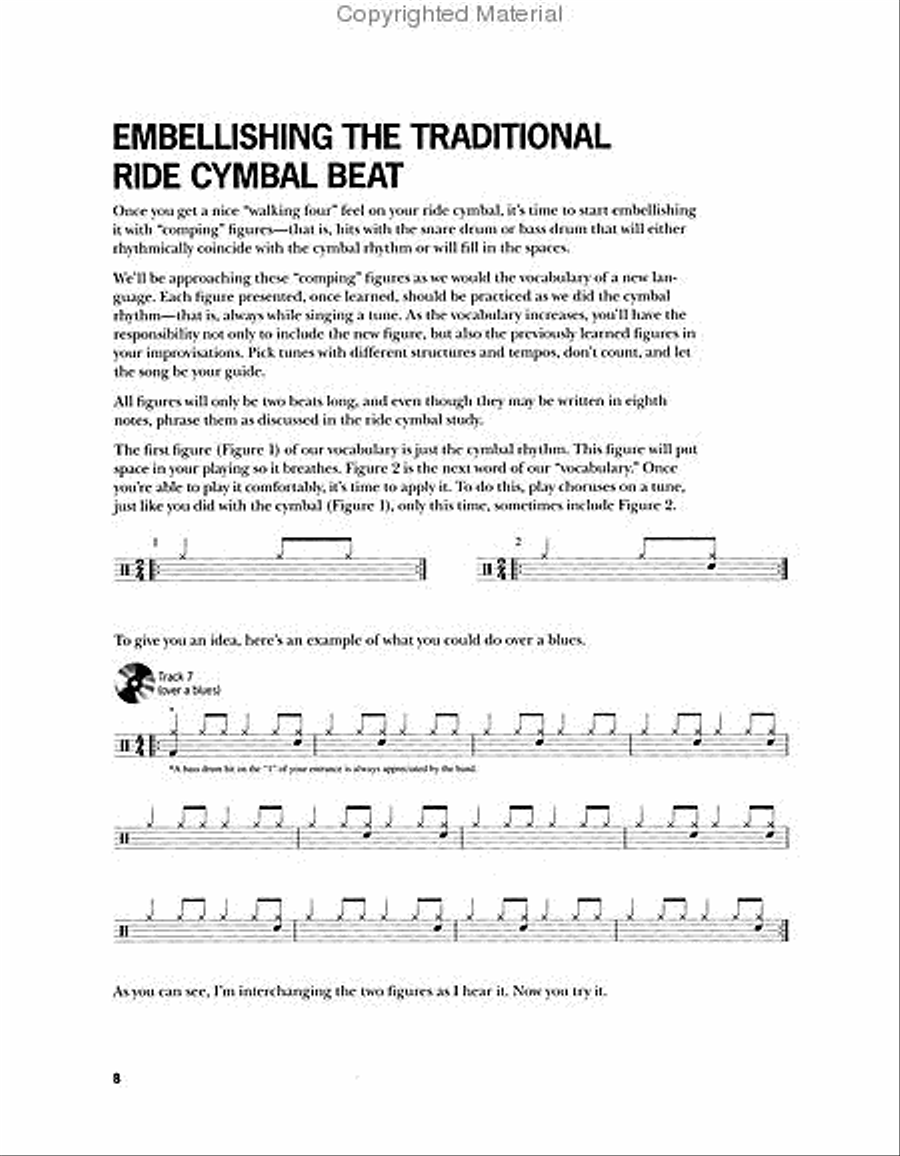 Straight-Ahead Jazz Drumming Drums scores gallery preview page 2