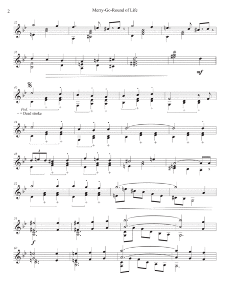 Merry-go-round Of Life Vibraphone scores gallery preview page 2