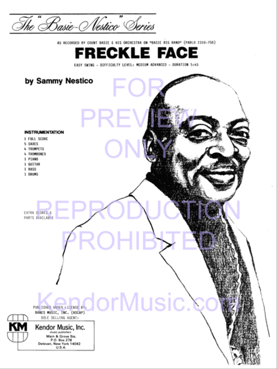 Freckle Face (Full Score) Jazz Ensemble scores gallery preview page 2
