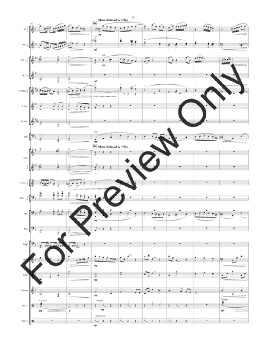 Christmas Legends Concert Band scores gallery preview page 16